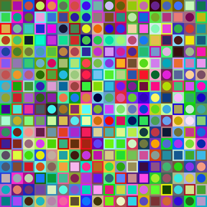 Square Dot Composition #9 static token preview