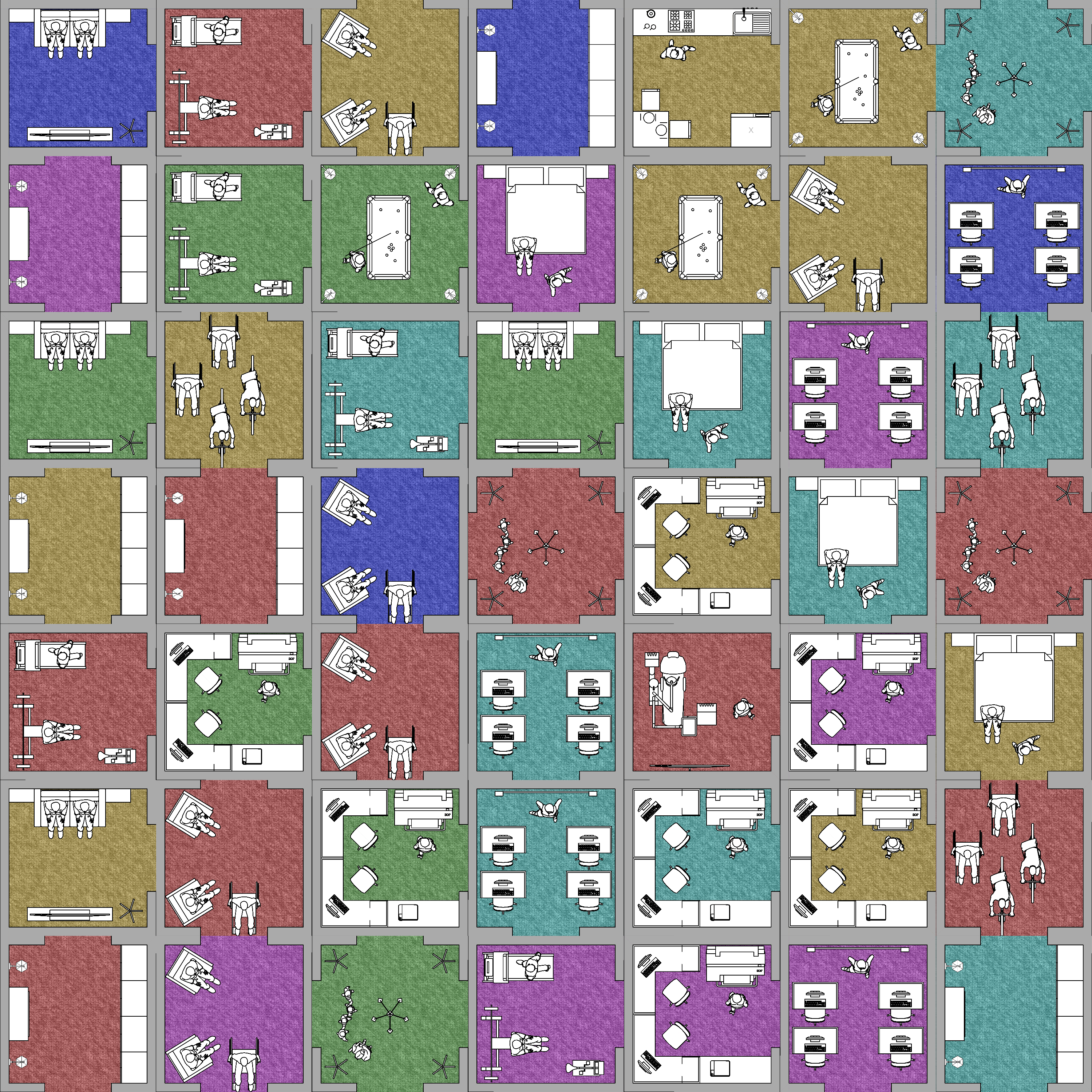 Harlequin block building #13 static token preview