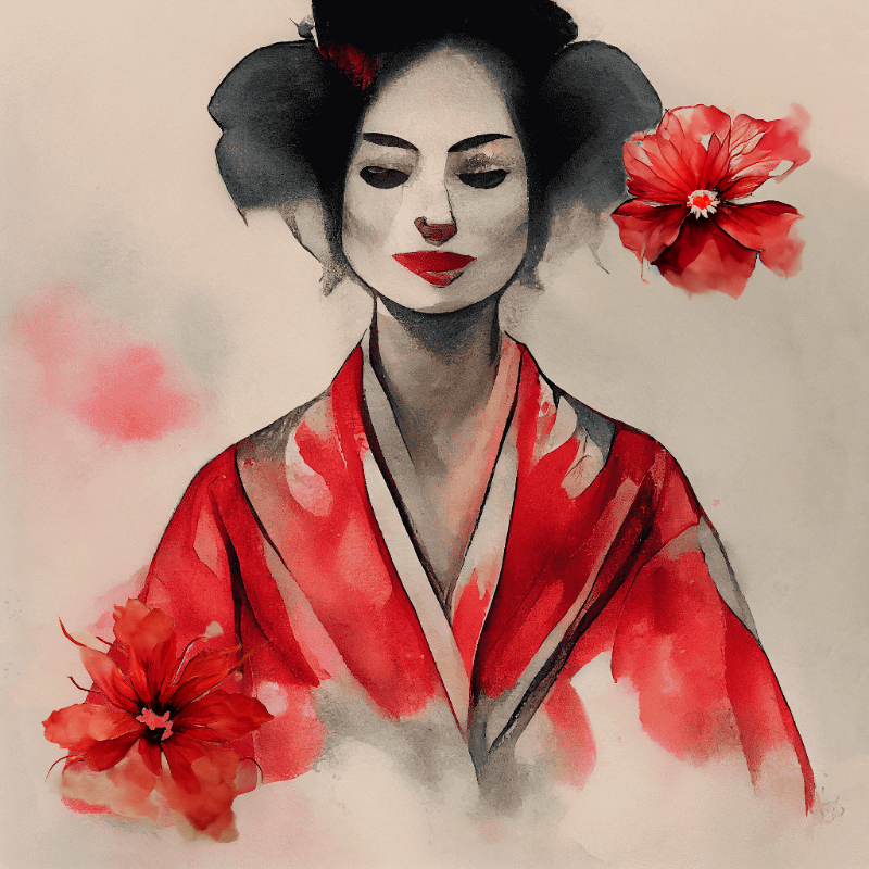 Sad Geisha #9 static token preview