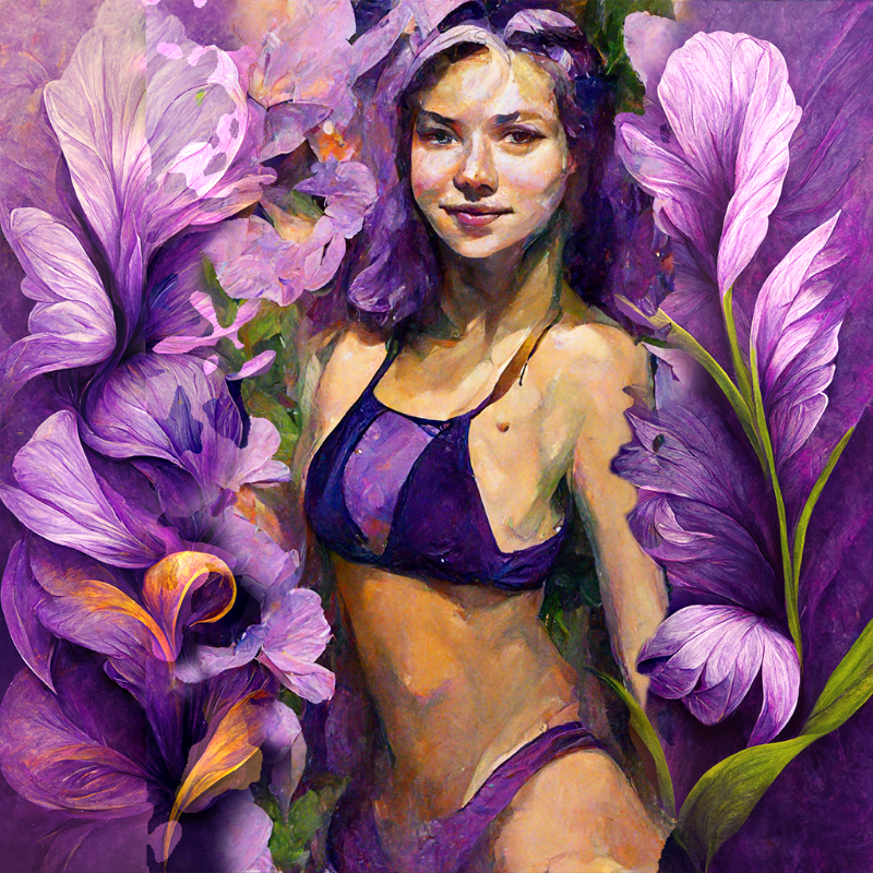 Girl and Flower #3 #5 static token preview