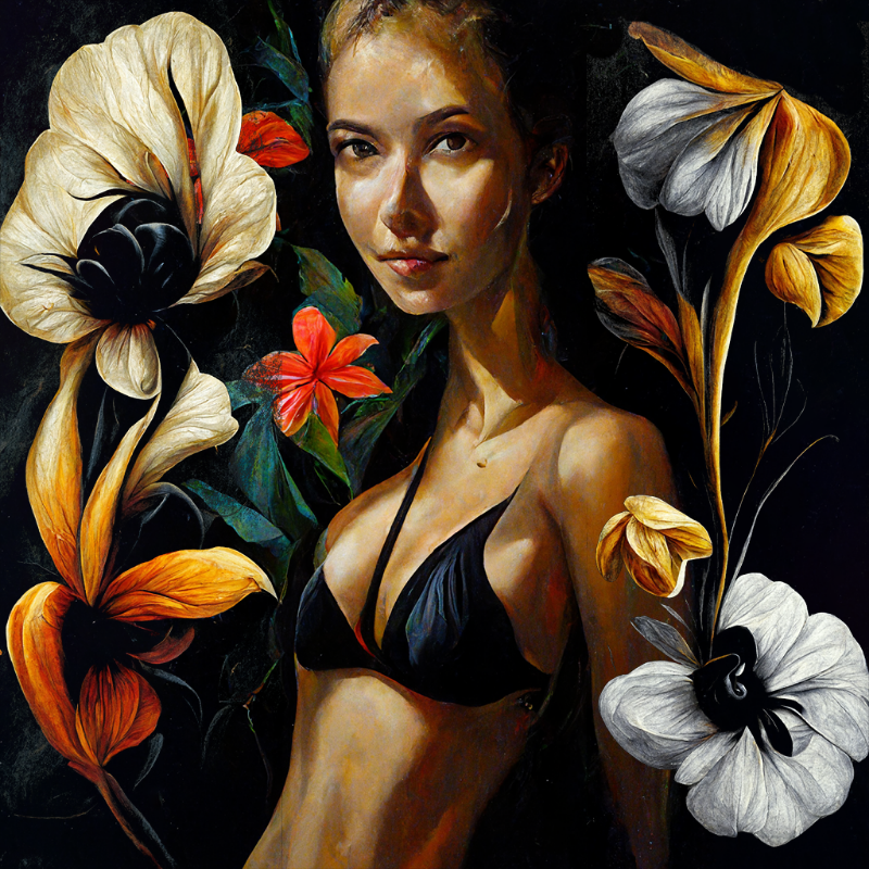 Girl and Flower #2 #5 static token preview