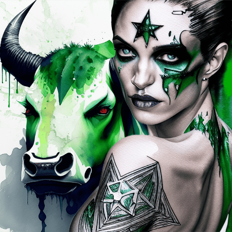 Green Bull #3 static token preview