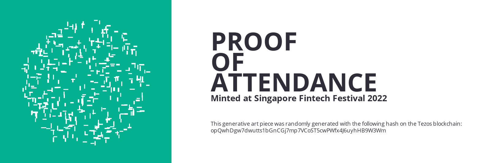 SFF2022 Proof of Attendance Token #618 static token preview