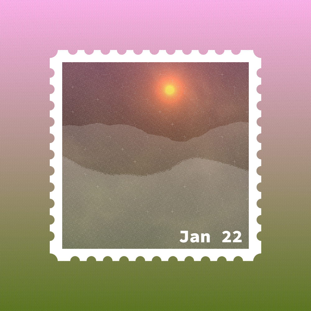 January 2022 stamp #14 static token preview