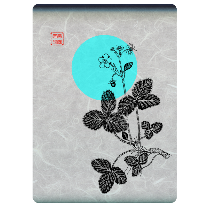 Zen flower card #23 static token preview