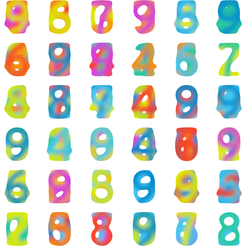 colors as numbers #5 static token preview