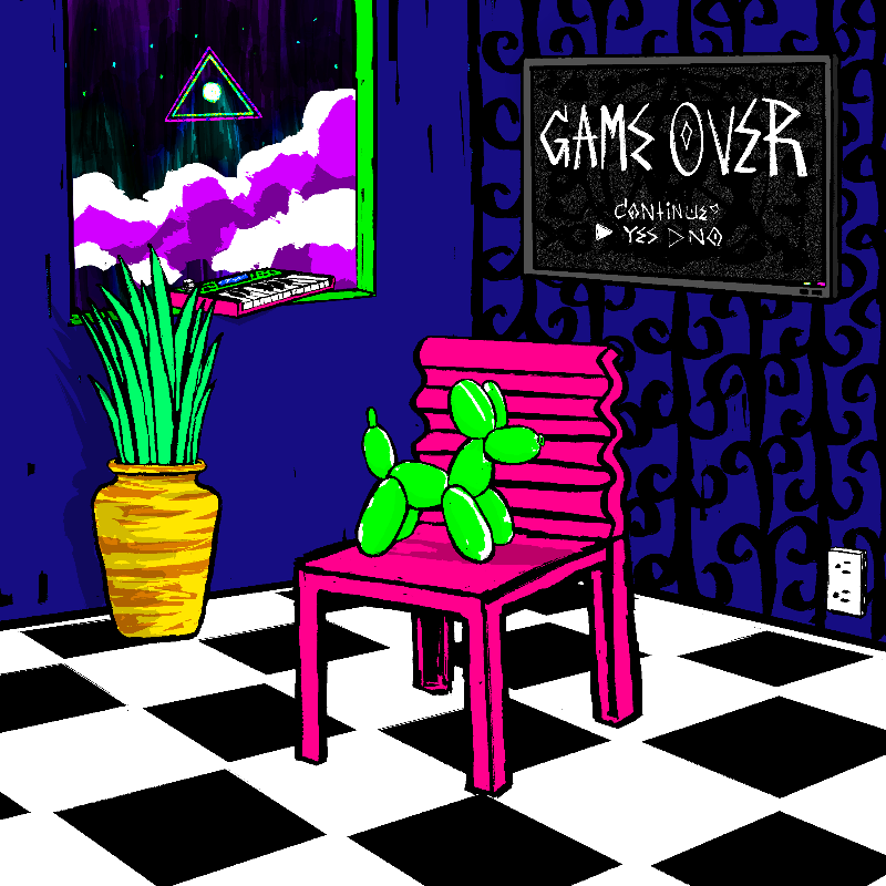 pink chair in the blue room #6 static token preview
