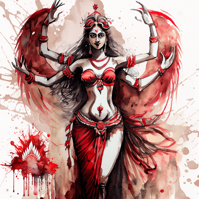 Shakti in Red #3 static token preview