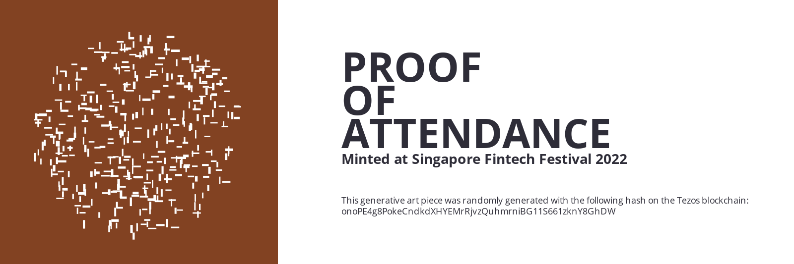 SFF2022 Proof of Attendance Token #2101 static token preview