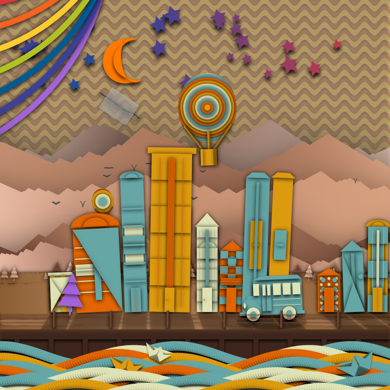 Paper Art 2.5D #10 static token preview