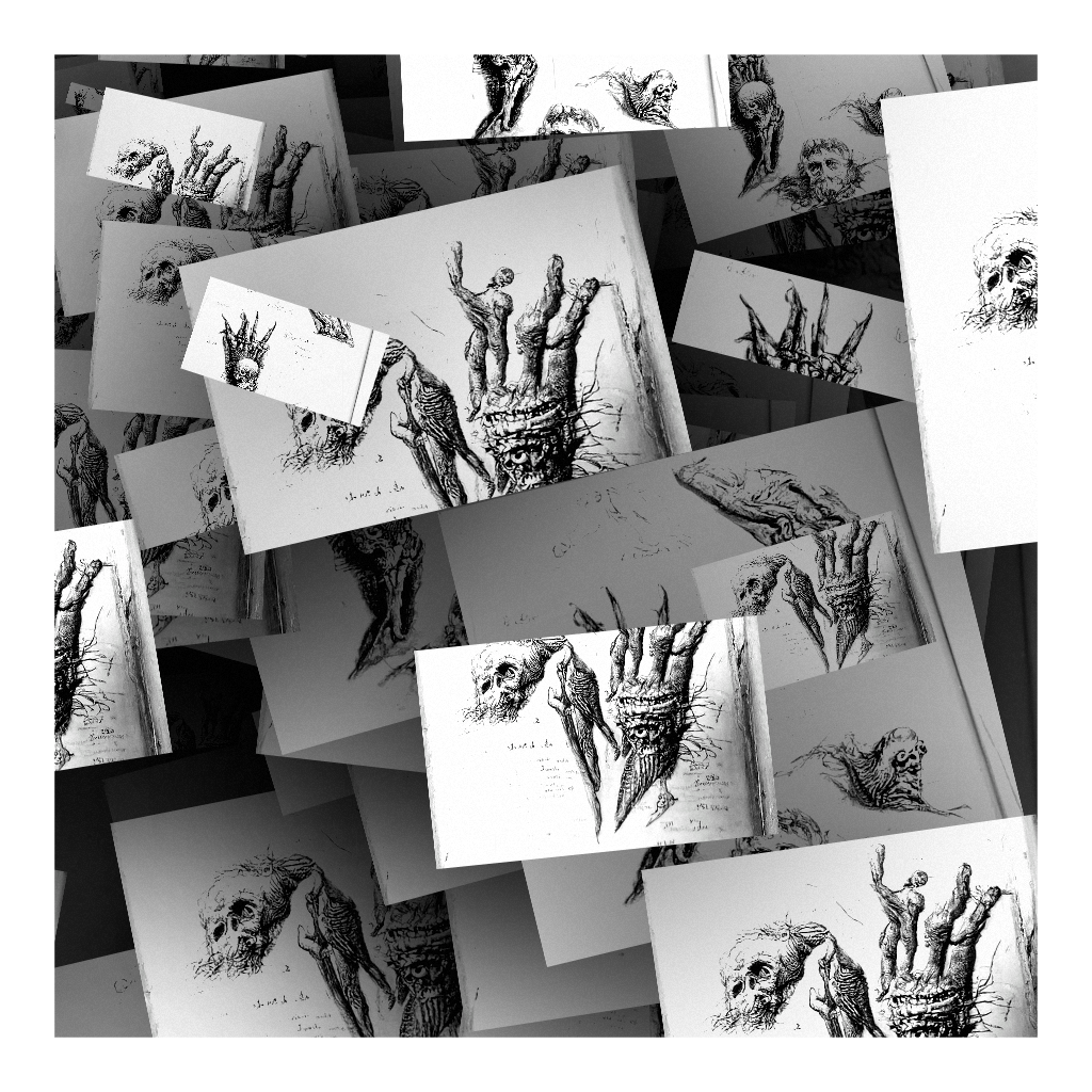 Zombie Anatomy Study Collage #1 static token preview