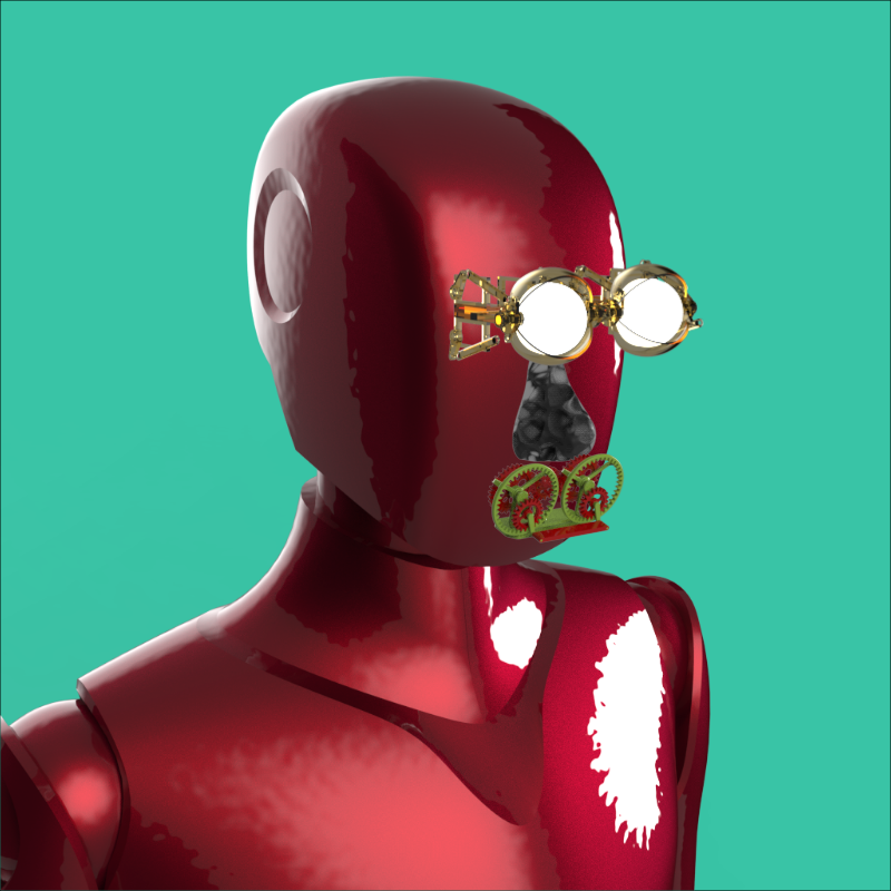 FXHASH ROBO AVATAR collection 1st sale #22 static token preview