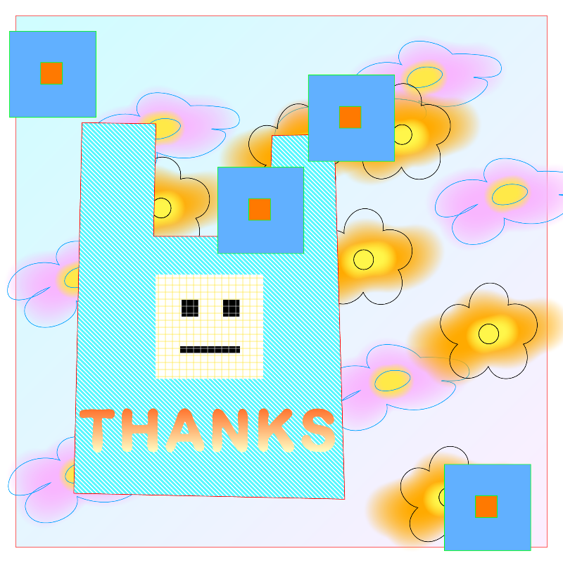 thanks bag and flowers #13 static token preview