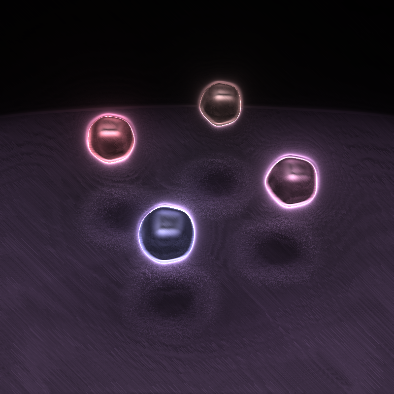Audioreactive Shiny Spheres #1 static token preview