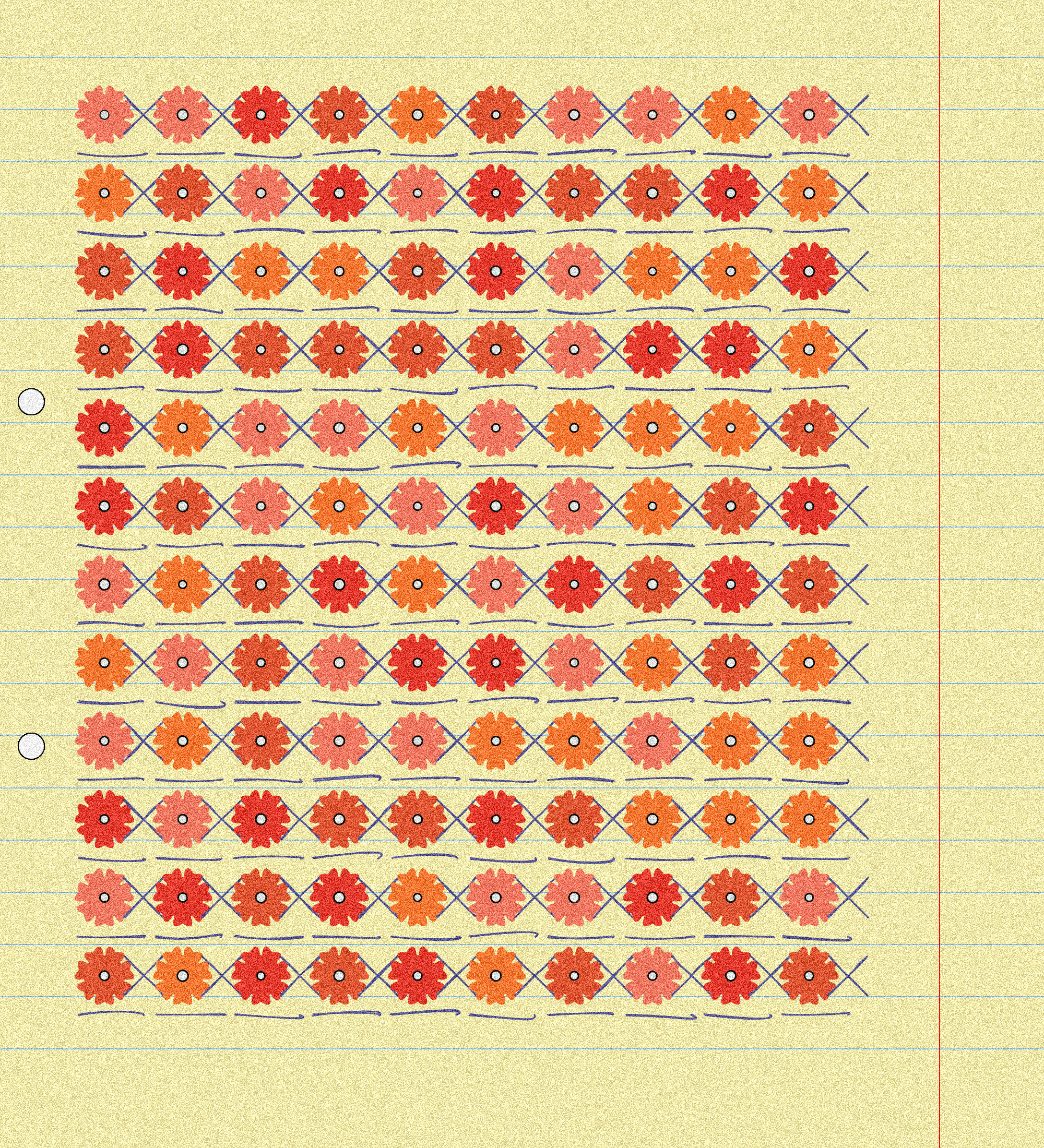 sketchbook page 10: first flowers #10 static token preview
