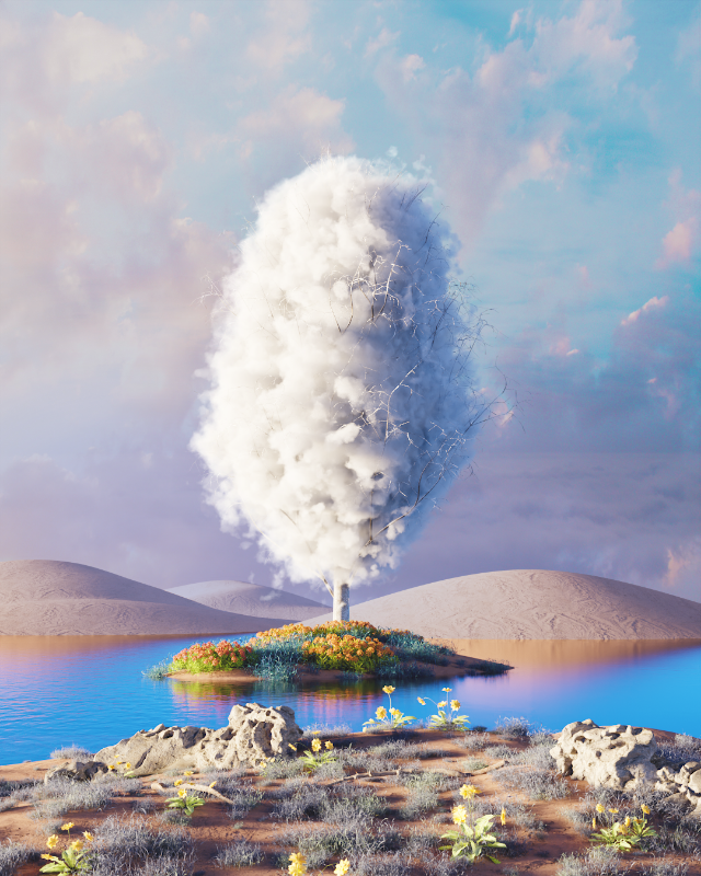 Cloudy desert #21 static token preview