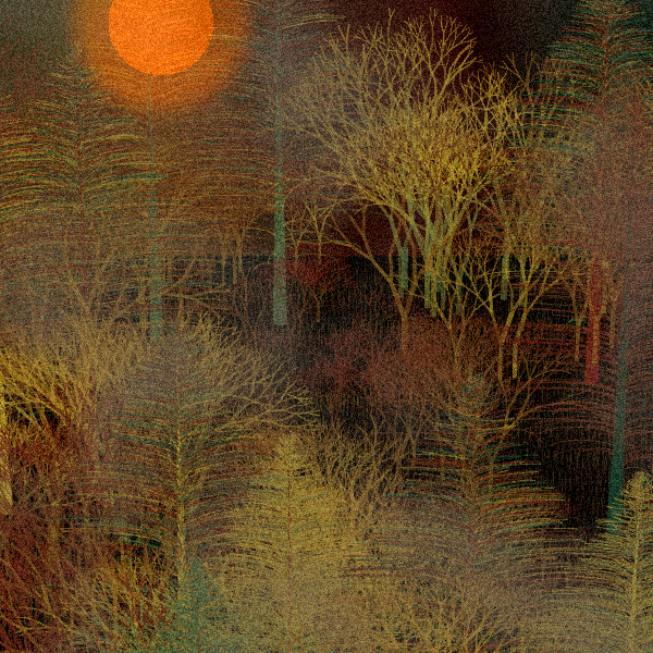 Moonlit Native Bush #108 static token preview
