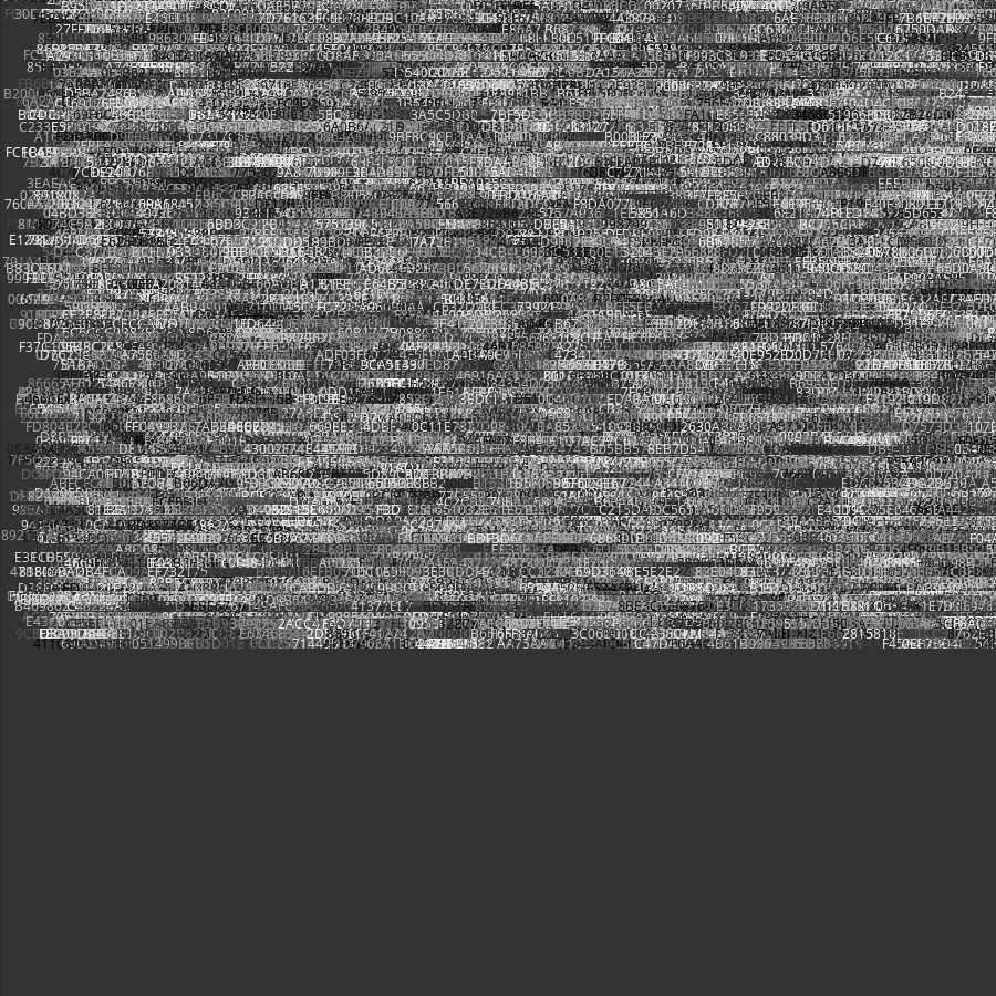 Painting by Random Hexadecimal Numbers #25 static token preview