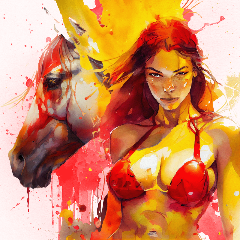Artemis and Horse #15 static token preview