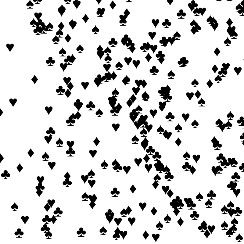 SPADES HEARTS DIAMONDS CLUBS #15 static token preview