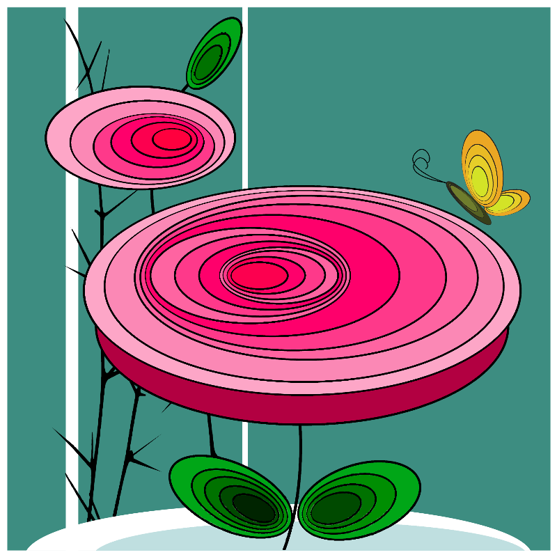 Butterfly & Roses #11 static token preview