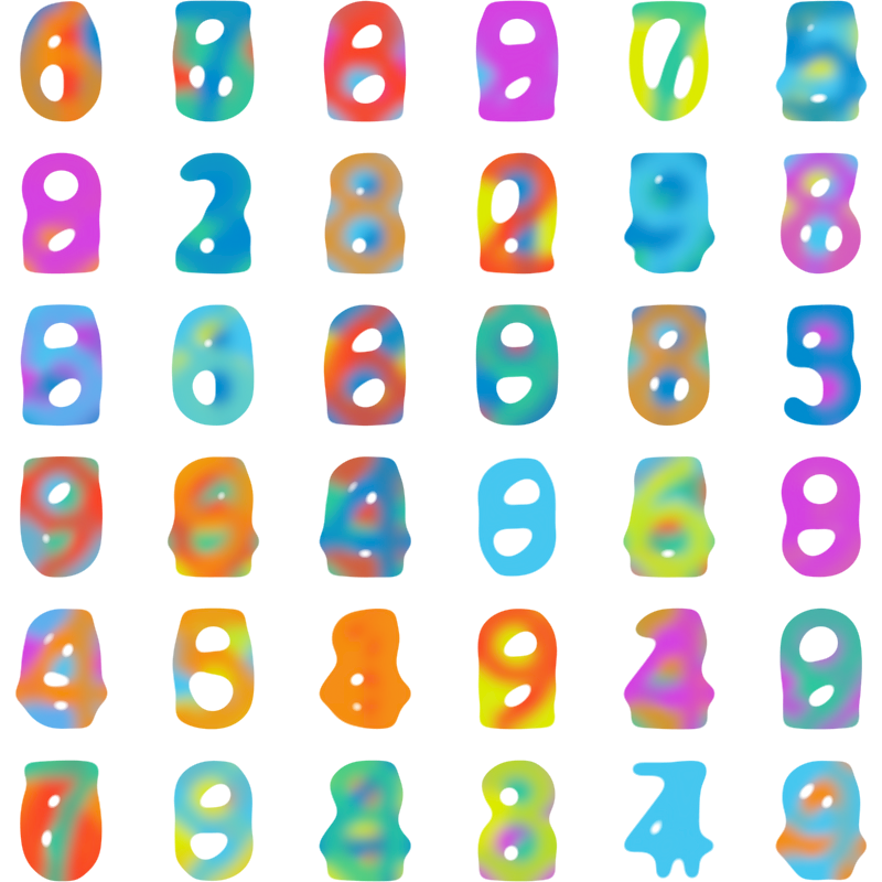 colors as numbers #10 static token preview