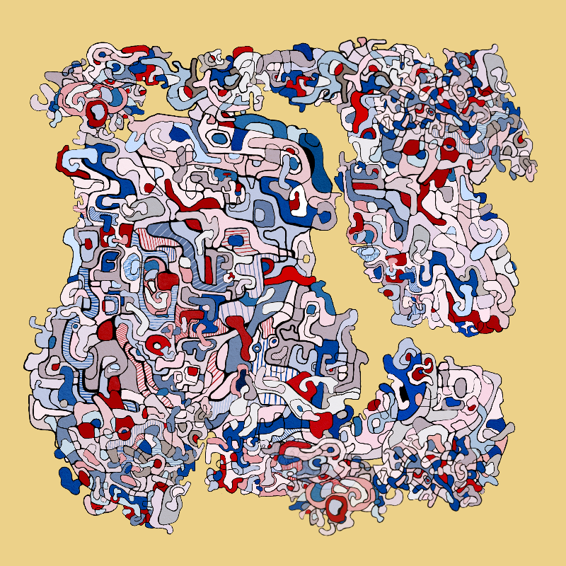 Swim in Dubuffet Thought #18 static token preview