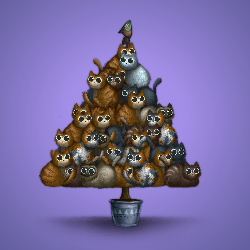 Fluffy Christmas Tree #23 static token preview