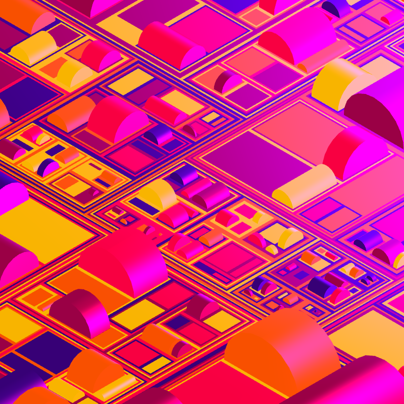 Geometric city #7 static token preview