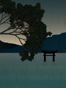 Foggy morning in a village near Tokyo project preview