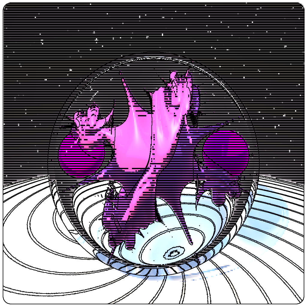 LL21 Mac Plus Fractal-in-a-Globe #24 static token preview