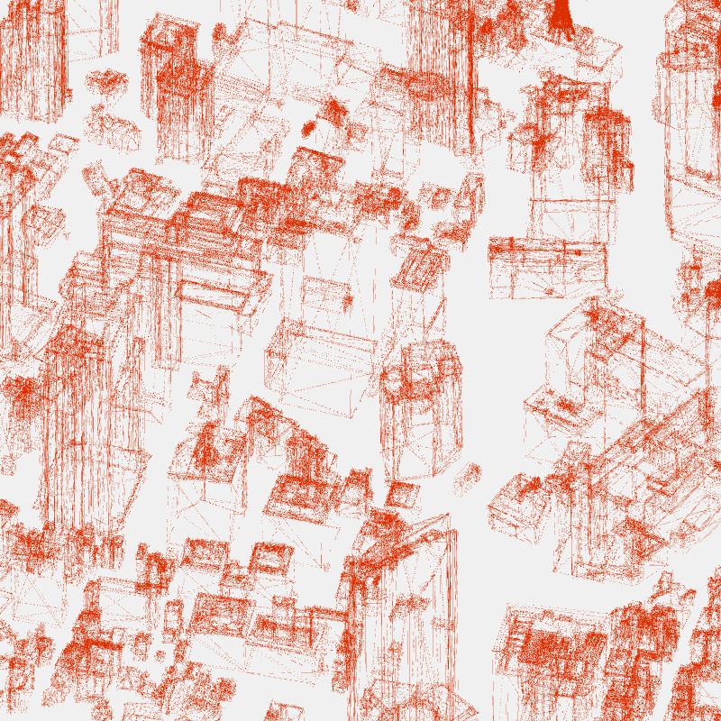 Algorithmic Drawing: Minato City Tokyo #13 static token preview