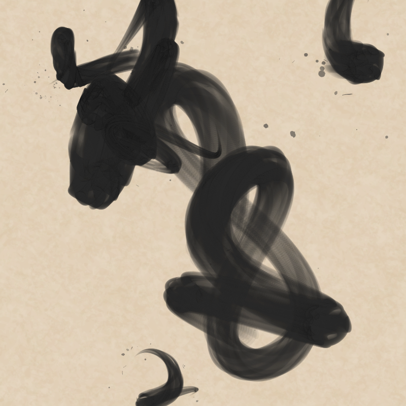 Abstract Calligraphy #27 static token preview