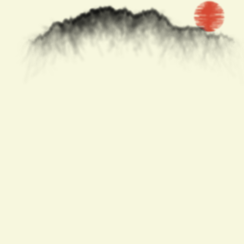 Sumi-E Mountains & Bamboo #8 static token preview