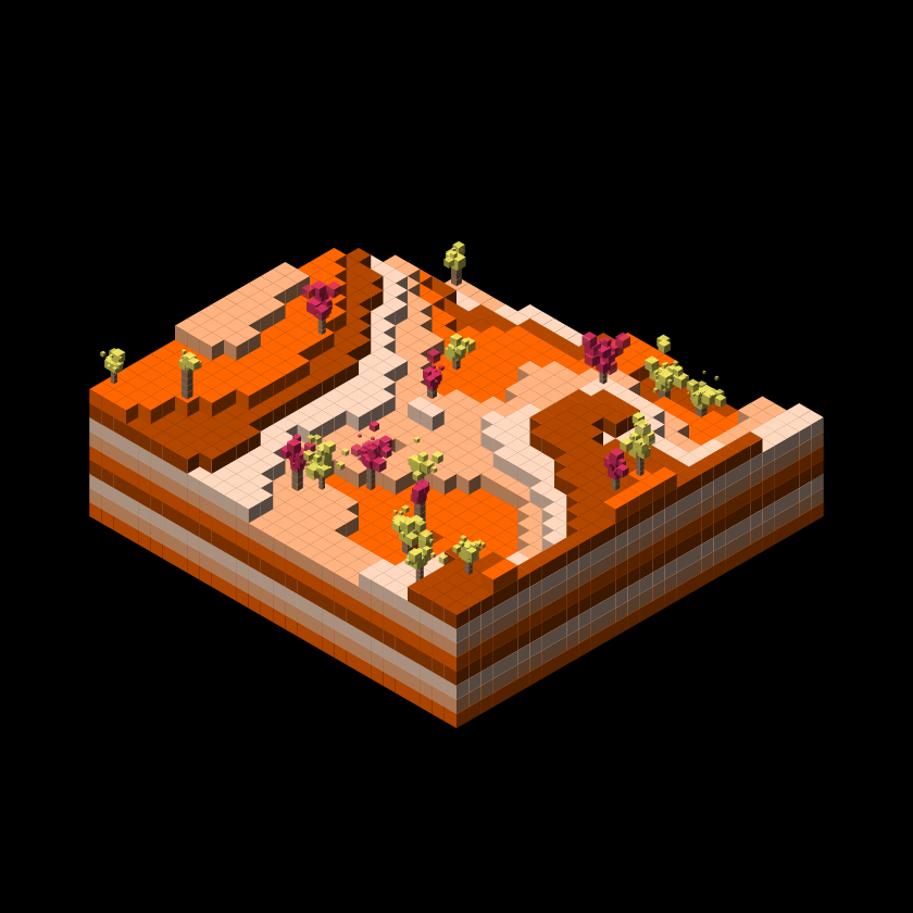 Pixel Topography #21 static token preview