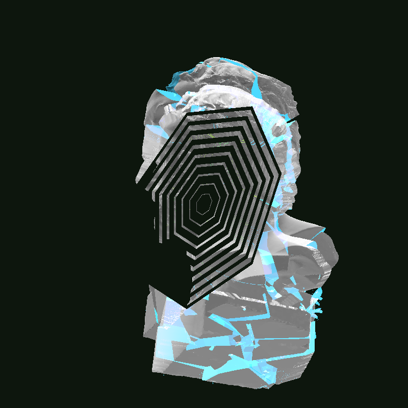 Exploding headz #19 static token preview