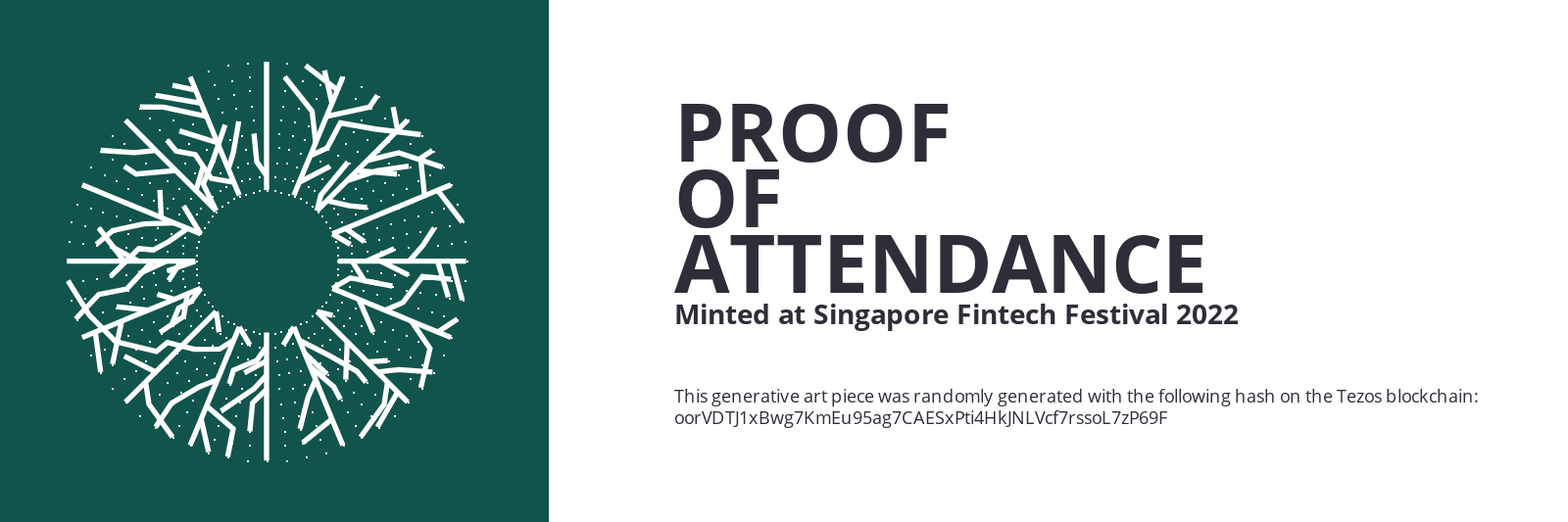 SFF2022 Proof of Attendance Token #1 static token preview