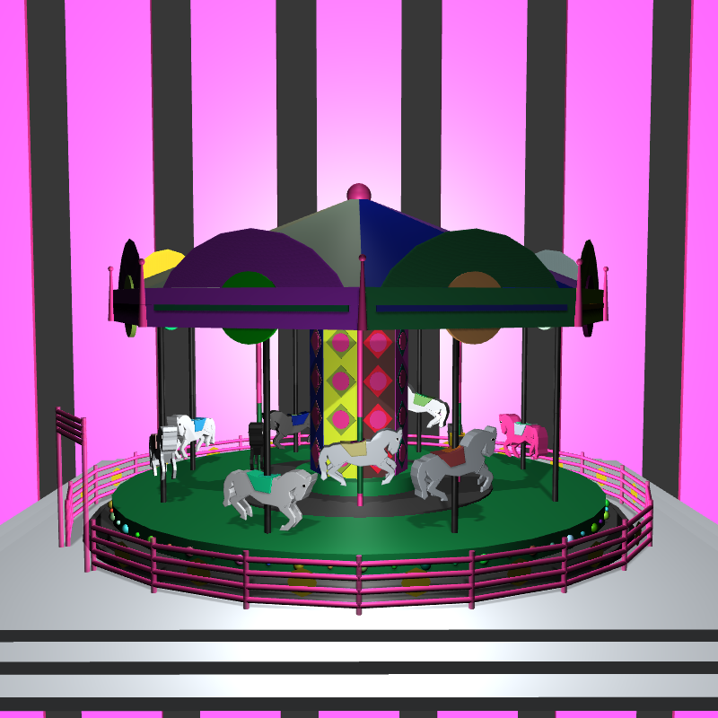 “Uncle Run” Fun Park: Carousel #6 static token preview
