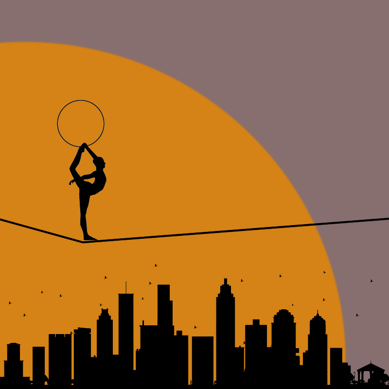 Dancing over the city #6 static token preview