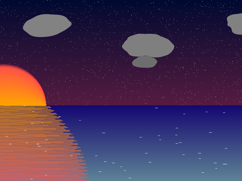 Pastel sunset #2 static token preview