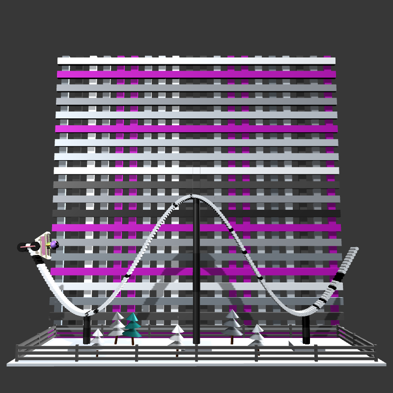 “Uncle Run” Fun Park: Roller Coaster #1 static token preview
