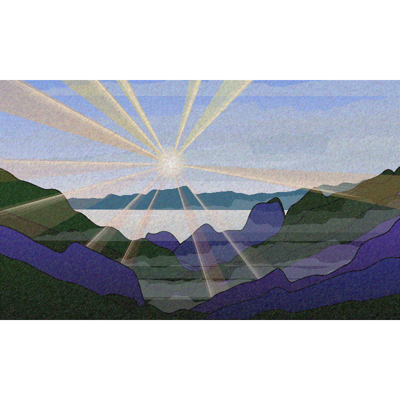 Sunrise over a Mountain Lake #10 static token preview