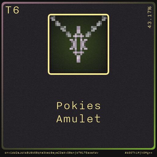 Gear for your quests - Amulet #13 static token preview