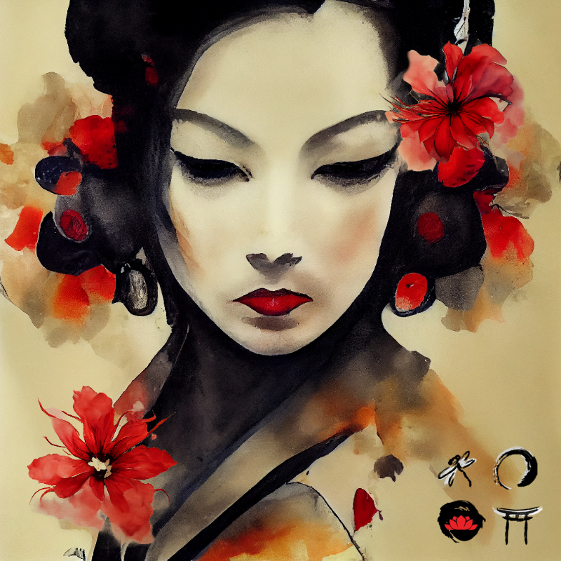 Depressed Geisha #8 static token preview