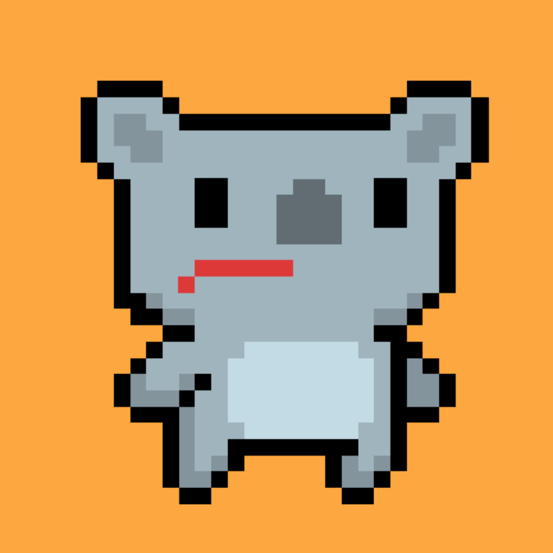 Cute tez koala #6 static token preview