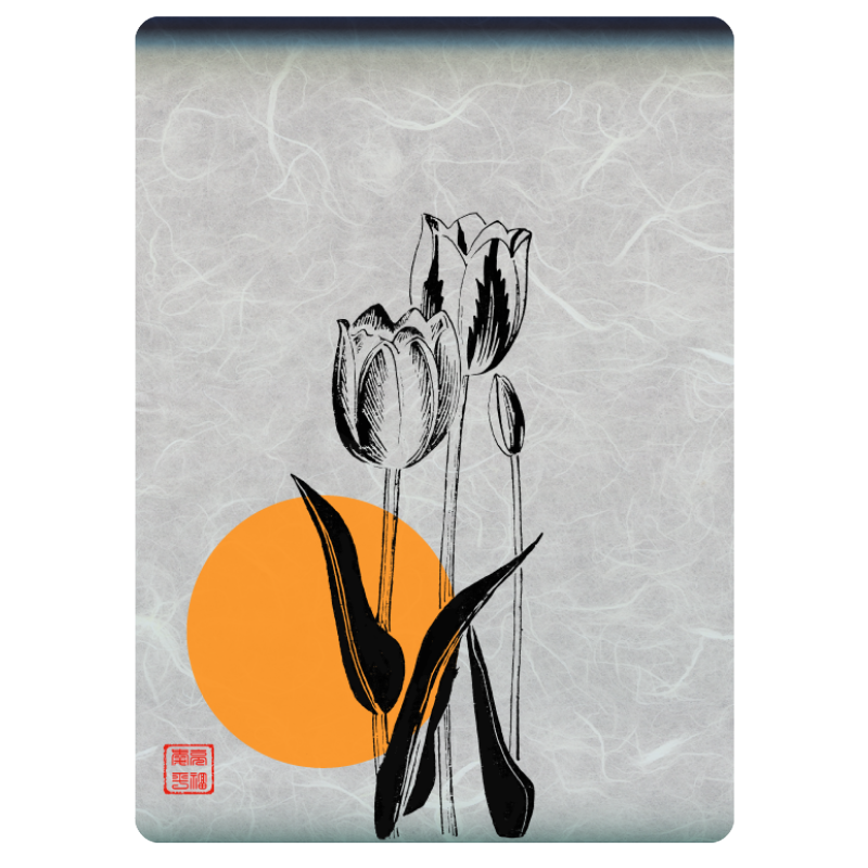 Zen flower card #16 static token preview