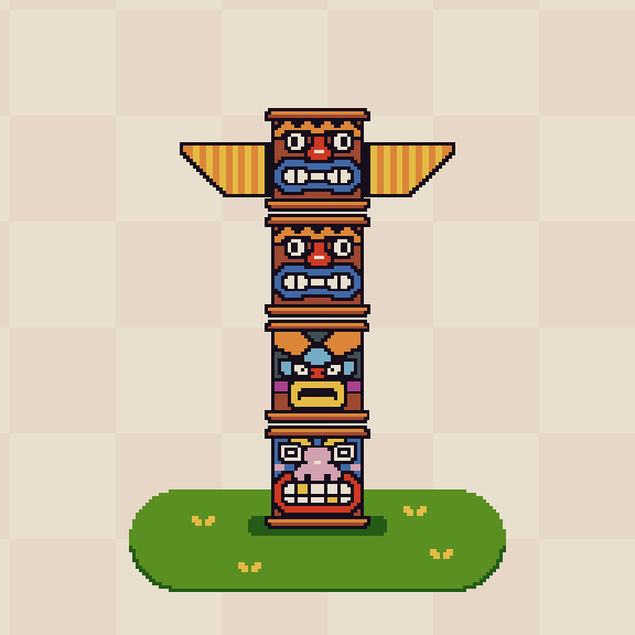 Tiki Totem #5 static token preview