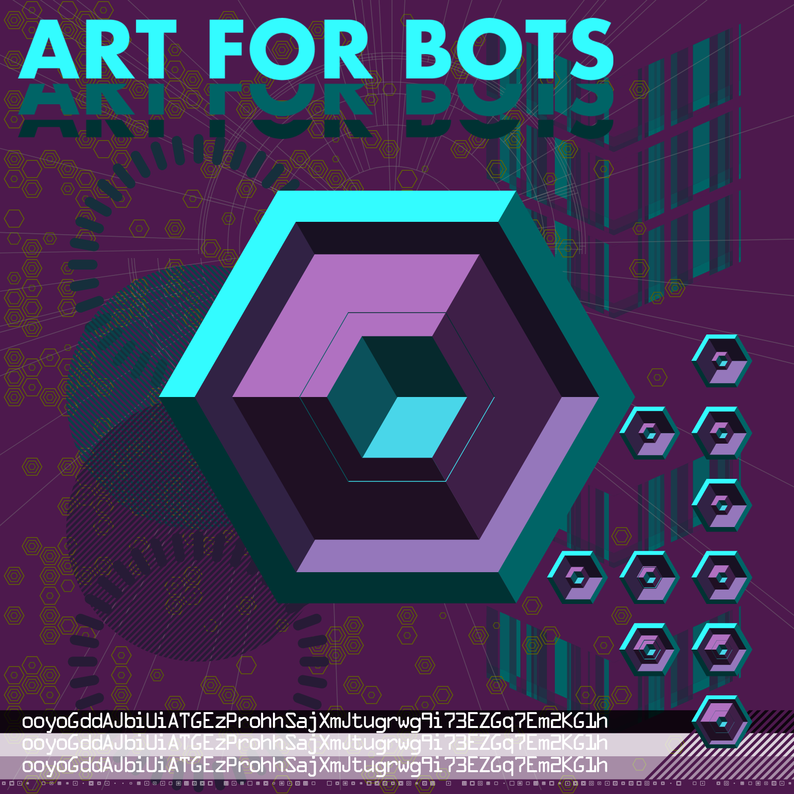 Hexagones - Art for Bots for Humans #3 static token preview