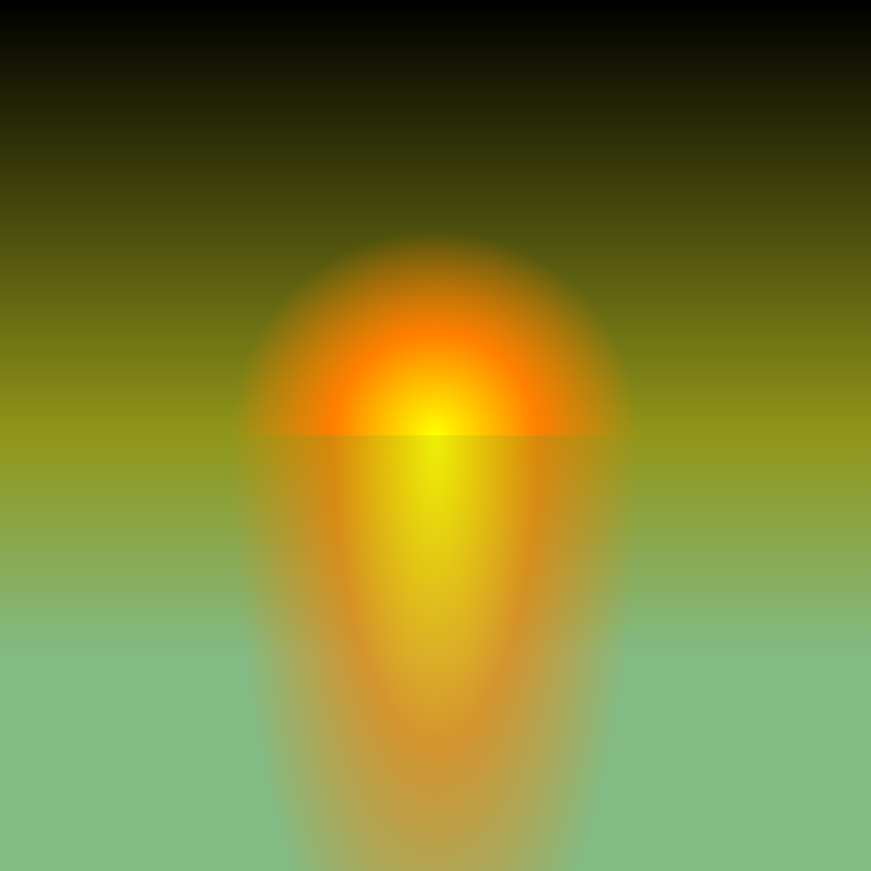 Sunset over random planet #5 static token preview