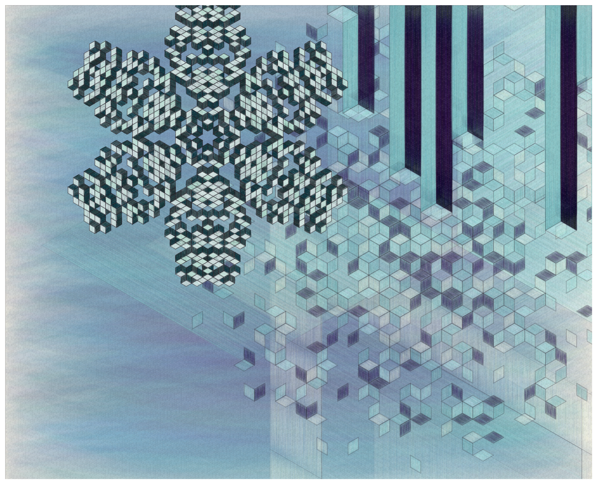 View From Our Window Depicted In Rhombuses #14 static token preview